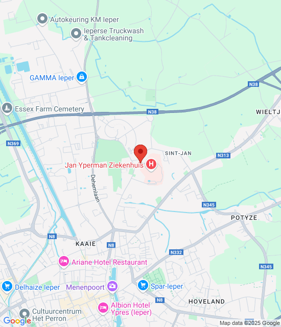 Google maps afbeelding voor Huisartsenwachtpost Westhoek