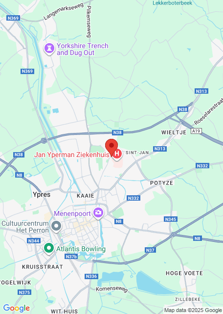 Google maps afbeelding voor Huisartsenwachtpost Westhoek