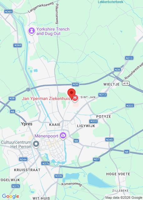 Google maps afbeelding voor Huisartsenwachtpost Westhoek